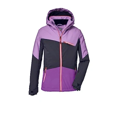 Abbildung von killtec Mädchen Skijacke/Funktionsjacke mit abnehmbarer Kapuze und Schneefang, wasserdicht KSW 182 GRLS SKI JCKT, hellorchidee, 128, 39904 000