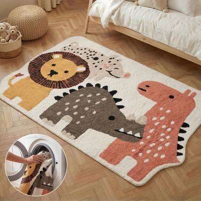 Abbildung von HANSE Home Kinderteppich "Zoey" rechteckig 10 mm Höhe Waschbar, Handgemacht, Weich, Rutschfest, Spielteppich Kinderzimmer