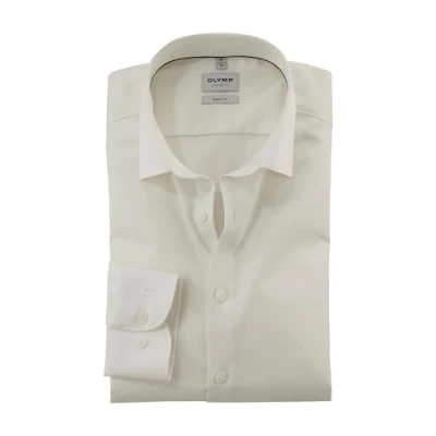 Abbildung von OLYMP Herren Oberhemd Langarm Level Five,Satin,366 5 Body fit (15.05.2015 F16),21 New York Kent 2,Hellbeige 20,39