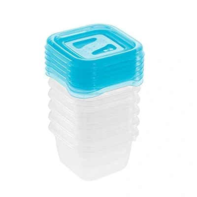 Abbildung von keeeper Frischhaltedosenset 6 teilig, x 90 ml, 6,5 4 cm, Fredo Fresh, Blau Transparent