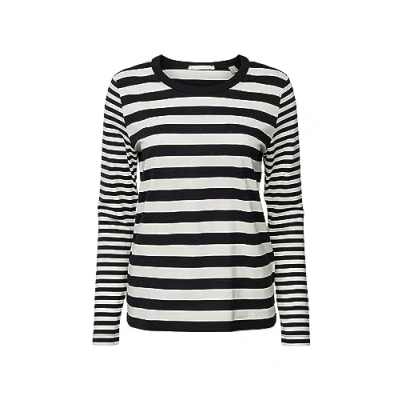 Abbildung von edc by Esprit Stripe Langarmshirt black, Damen, Größe: XL, Black