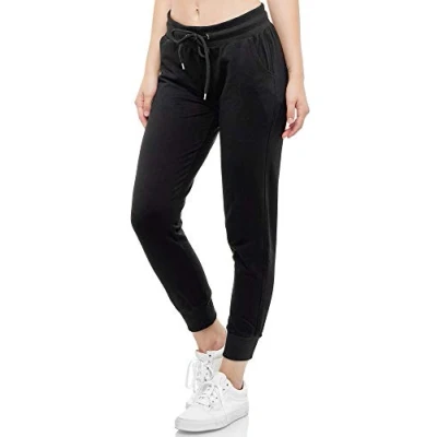 Abbildung von Smith &amp; Solo Women&#039;s Jogging Bottoms Sports Trousers Women Cotton Sweatpants Slim Fit Casual Long Training Fitness High Waist Jogger Running Modern Black Large