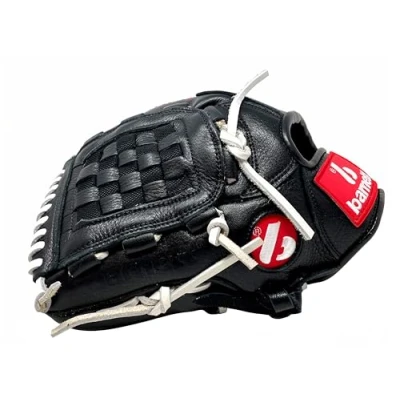 Abbildung von GL 120 RH schwarz Baseballhandschuh, Leder, Wettkampf, Infield, Baseball (Linke Hand Wurf)