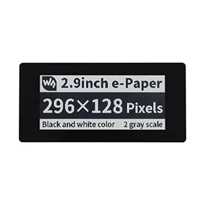 Abbildung von Waveshare 2.9inch Touch E Paper Ink Display HAT for Raspberry Pi 5 Points Capacitive 296x128 Pixels Black and White Partial Refresh Support SPI Interface