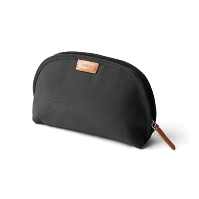 Abbildung von Bellroy Classic Pouch, Mäppchen, Stiftemappe, Tasche, Leder und Stoff (für Stifte, Kabel, Kosmetik, Scheren, Kopfhörer, Radiergummis) Slate