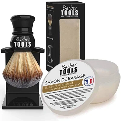 Abbildung von ✮ BARBER TOOLS Rasierset Rasierpinsel + Rasierseife 150ml
