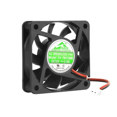 Abbildung von 60 mm x 15 6015 Lüfter mit Kugellager, bürstenlos, 12 V, 2 pin
