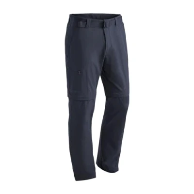 Abbildung von Maier Sports Tajo, Herren Wanderhose, Wasserabweisende Outdoorhose für Trekking und Hiking, Praktische T Zipp off Funktion, PFC frei, mSTRETCH pro 4 &amp; Dryprotec, Blau, 50 (W33/L32)