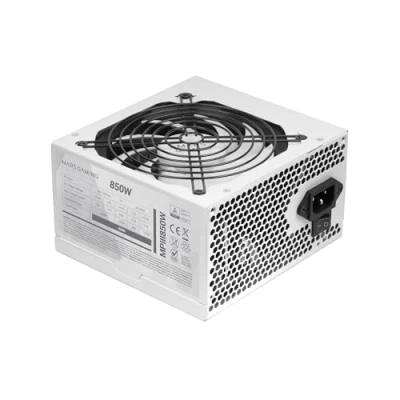 Abbildung von MARSGAMING MPIII850, PC Netzteil ATX 850W, 5 Jahre Garantie, 85% Effizienz, Digitales APFC System, 120mm FDB Lüfter mit AI RPM, Extra Lange Flachkabel, Weiß
