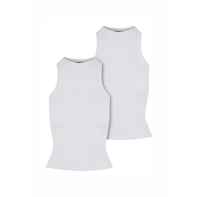 Abbildung von Urban Classics Racer BACK 2PACK Top, Damen, Größe: 3XL, White