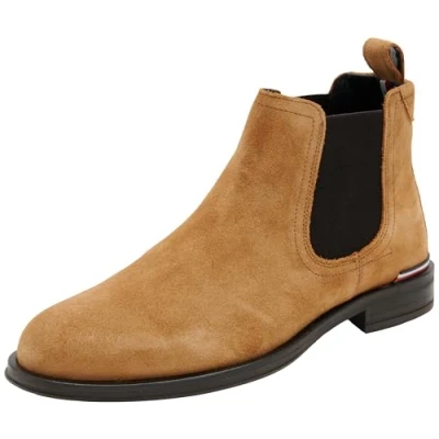 Abbildung von Tommy HILFIGER CORE RWB SUEDE CHELSEA ( Stiefeletten Herren, Braun (Sahara), 41 EU