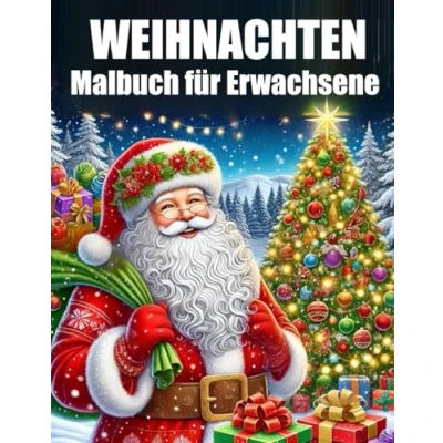 Abbildung von Weihnachten Malbuch für Erwachsene: Großdruck Winter Motive Entspannung