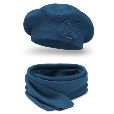 Abbildung von Vivisence SET Schal, Damen, Größe: One Size, Blue