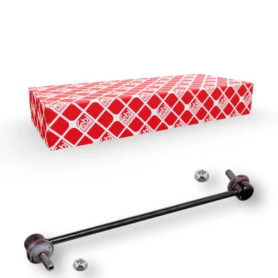 Abbildung von FEBI BILSTEIN 42390 Koppelstange Vorderachse links, rechts 310 M10 x 1,25 mit selbstsichernder Mutter Stahl schwarz MAZDA: 3 Hatchback