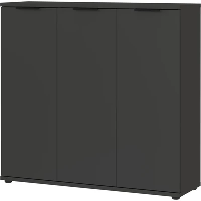 Abbildung von Germania Schuhschrank 0360 547 GW Stanton, in Graphit, Platz für bis zu 24 Paar Schuhe, 113 x 108 37 cm (BxHxT)