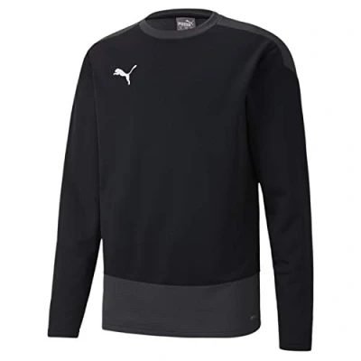 Abbildung von Puma Teamgoal Training Fleecepullover, Herren, Größe: Small, Black/asphalt