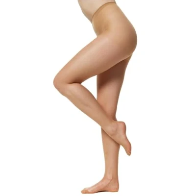 Abbildung von Nur Die Damen Seidenfein 15 DEN Feinstrumpfhose transparent seidig glänzende Optik Komfortbund Strumpfhose Strumpfhosen teint M