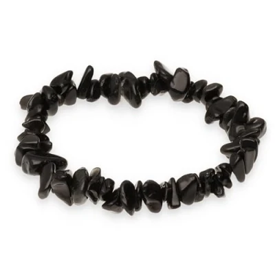 Abbildung von Lebensquelle Plus Schwarzer Obsidian Splitterarmband Hochwertiges Edelstein Armband