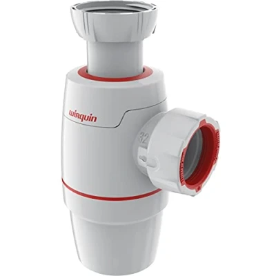 Abbildung von Wirquin Polypropylen (PP) 30722142 Siphon Neo Waschbecken D32, weiß