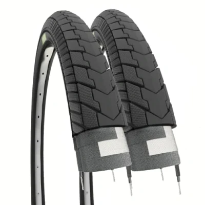 Abbildung von ECOVELO Unisex Erwachsene 2 Copertoni Reifen schwarz Fahrrad 24 x 1.75 (47 507), Einheitsgröße