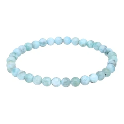 Abbildung von Lebensquelle Plus Larimar Kugelarmband 6mm Perlen Naturschmuck Edelstein Armband 19cm
