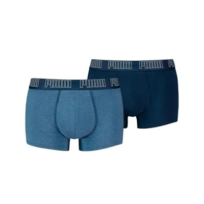 Abbildung von PUMA Boxer Trunk Boxershorts Herren Everyday Unterhose Pant Unterwäsche 2er Pack, Farbe:007 Denim, Bekleidungsgröße:XL, 007 XL