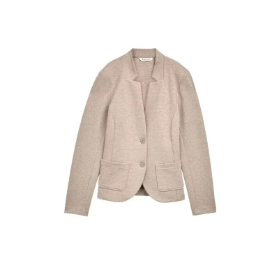 Abbildung von TOM Tailor Structure Blazer, Damen, Größe: XS, Soft taupe melange