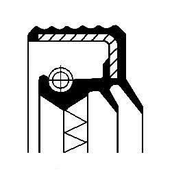Abbildung von CORTECO 01020480B Wellendichtring, Differential