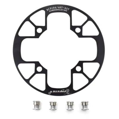 Abbildung von UPANBIKE Fahrrad Kettenblatt Schutz für Mountainbikes 104 BCD Aluminiumlegierung Kettenblattschutz (32 34T,Schwarz)
