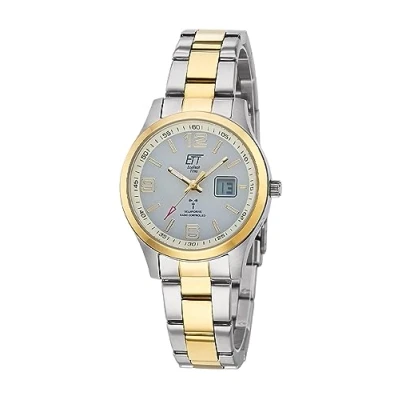 Abbildung von ETT Eco Tech Time Funk Solar Damen Uhr Analog mit Edelstahl Armband ELS 11590 12M
