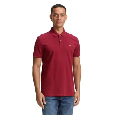 Abbildung von TOM TAILOR Poloshirt, mit farblich hervorgehobener Knopfleiste