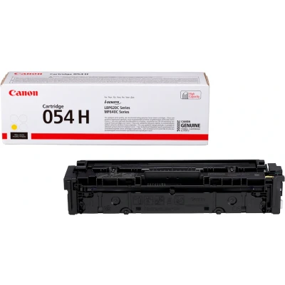 Abbildung von Canon 054HY Toner gelb 2300 Seiten hohe Kapazität, CO12448, Einheitsgröße