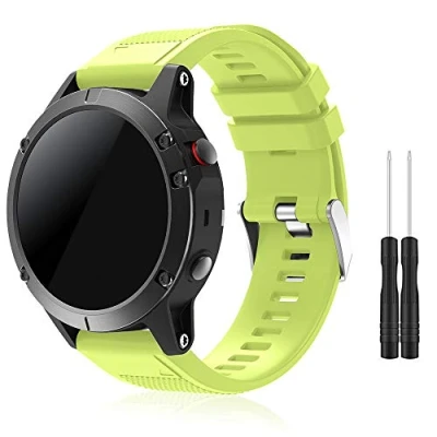 Abbildung von TOPsic Fenix 5 Sportuhr Armband Silikon Sportarmband Uhr Ersatzarmband mit Werkzeug für 5/Fenix Plus/Fenix 6/Fenix 6 Pro/Fenix 7/Fenix 7 Solar/Fenix Sapphire 8 47mm