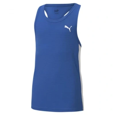 Abbildung von puma Unisex Kinder Cross The Line Singlet 20 Y Unterhemd, Team Power Blue White, 152 EU