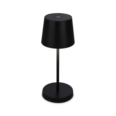 Abbildung von BRILONER LED Tischlampe Kabellos, Dimmbare Nachttischlampe Touch, Schreibtischlampe, Leselampe, Tischleuchte Outdoor und Indoor, USB C, Camping Lampe, Warmweißes Licht, Schwarz