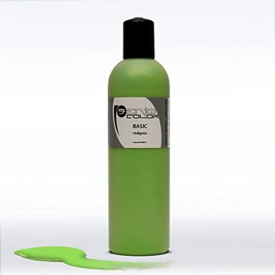 Abbildung von Senjo Color Basic Bodypainting Farben I Kosmetische Körperfarbe wasserlöslich Liquid für Airbrush und Pinsel 250ml Hellgrün