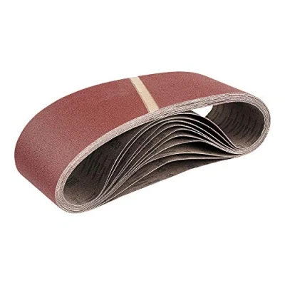 Abbildung von 10 Stück/Gewebe Schleifbänder / 75 x 533 mm/Korn 40 für Bandschleifer/Schleifpapier/Schleifblätter