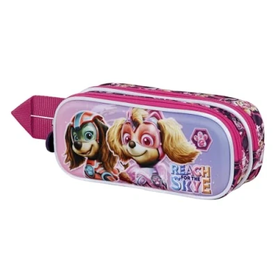 Abbildung von Paw Patrol Mighty 3D Doppelfedermäppchen, Rosa, 22 x 9,5 cm