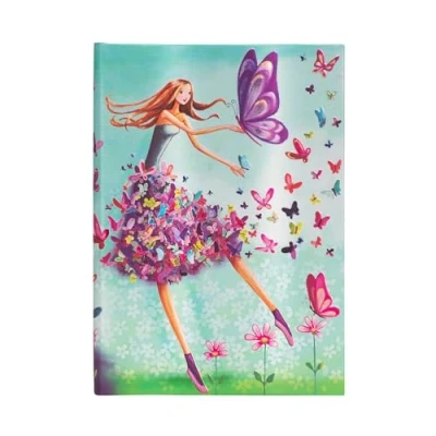 Abbildung von Summer Butterflies Lined Hardcover Journal: Hardcover, 120 gsm, ribbon marker, pouch, elastic closure (Mila Marquis Collection)