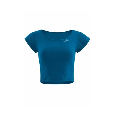 Abbildung von Winshape Functional Light AND SOFT Cropped Kurzarm Sport Tshirt, Damen, Größe: XS, Teal green
