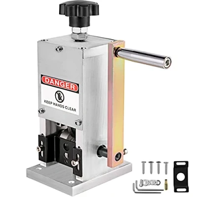 Abbildung von Happybuy Abisoliermaschine 1,5 25 mm Kabel, Mehrfach Abisolierzange Aluminiumlegierung, manuelle Abisoliermaschine, Hand Kabelschälmaschine mit Abisoliergeschwindigkeit für Kabelbaumverarbeitung
