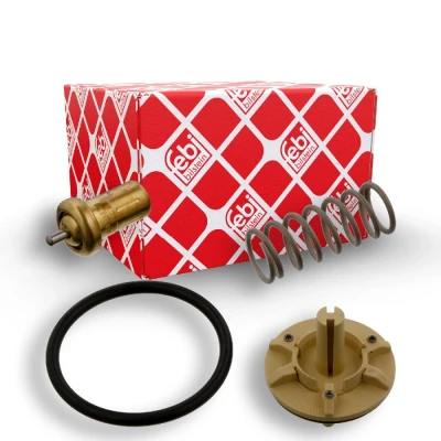 Abbildung von FEBI BILSTEIN 36844 Kühlwasserthermostat 88 mit Dichtring Kunststoff VOLKSWAGEN: GOLF 5, 6, Passat B7 Variant, SKODA: Octavia 2 Combi
