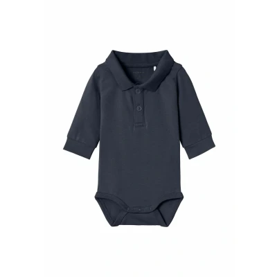 Abbildung von NAME IT Baby Jungen NBMHOLGER LS Polo Body NOOS Langarmbody, Dark Sapphire, 74