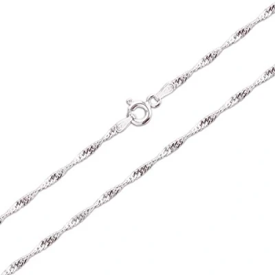 Abbildung von Schöner SD Singapurkette Silberkette Halskette gedreht 925 Silber 50cm