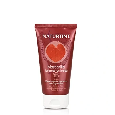 Abbildung von Naturtint Strength Anti Haarausfall Maske Stärkt und verleiht Dichte, stoppt erhöht den Glanz, 99% natürliche Inhaltsstoffe, Vegan, Ohne Silikone oder Parabene 150 ml