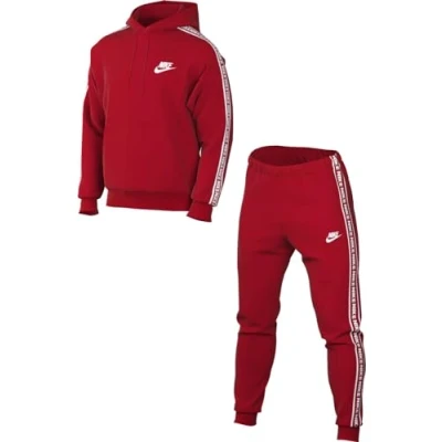 Abbildung von Nike Sportswear CLUB SUIT Trainingsanzug, Herren, Größe: Large, University red/white