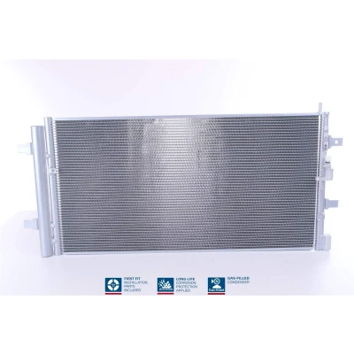 Abbildung von NISSENS 940454 Klimakondensator mit Trockner Aluminium 636 R 134a AUDI: Q5, A6 C7 Saloon