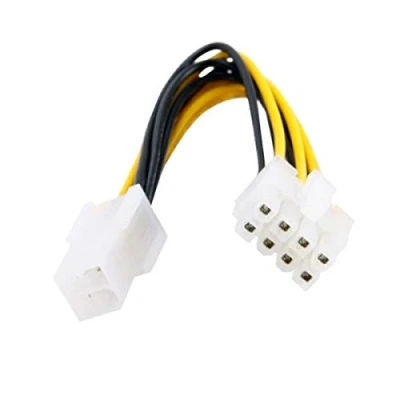 Abbildung von chenyang CY 10cm 4 Pin auf 8 EPS 12V ATX Motherboard Netzteil Adapter Konverterkabel