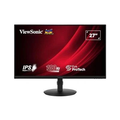 Abbildung von ViewSonic VA2408 HDJ 24 IPS Full HD 100Hz Ergonomic Monitor with VGA, HDMI, DipsplayPort, Height Adjust