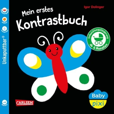 Abbildung von Baby Pixi (unkaputtbar) 157: Mein erstes Kontrastbuch ab 6 Monaten: Unzerstörbares Buch Monaten auch als Badebuch geeignet (157)